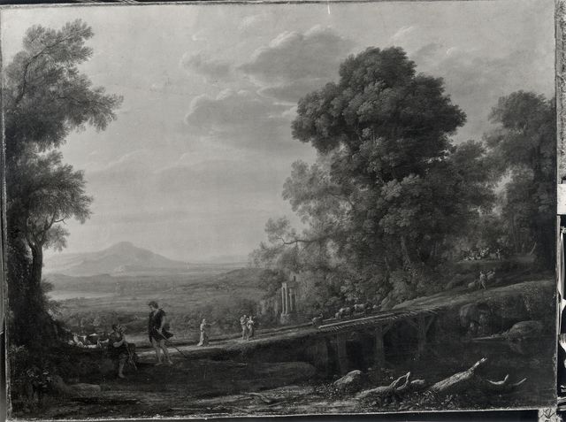 Sotheby's — Claude Lorrain. Landscape with Rebecca taking care of the father — insieme